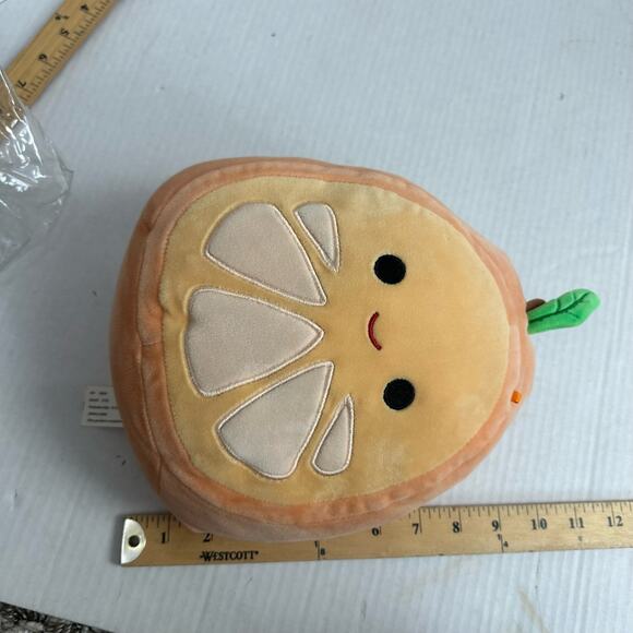 Squishmallow Orin the Orange Fruit Squad Plush 10" 12" Kellytoy - Picture 8 of 8
